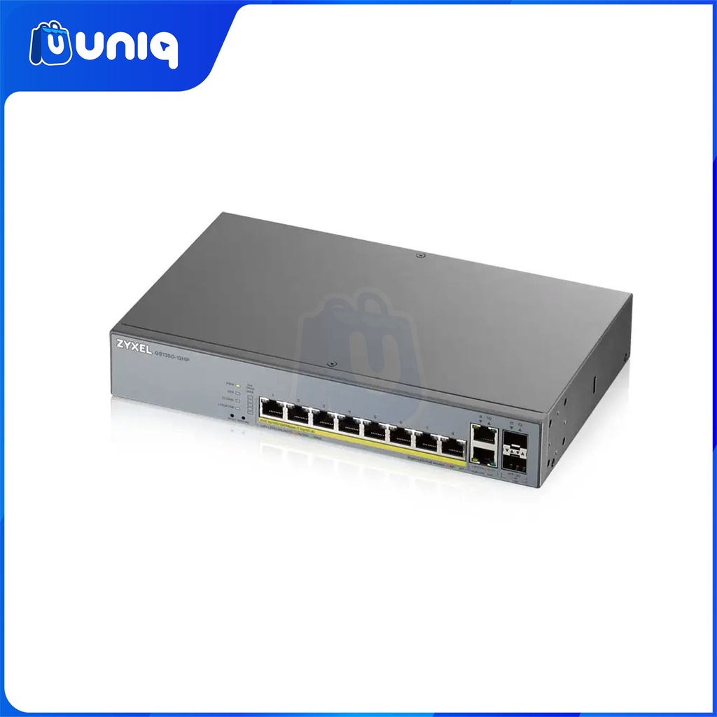 Zyxel GS1350-12HP 8-Port Gigabit PoE+ L2 Web Managed Switch