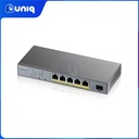 Zyxel GS1350-6HP 5-Port Gigabit PoE+ L2 Web Managed Switch