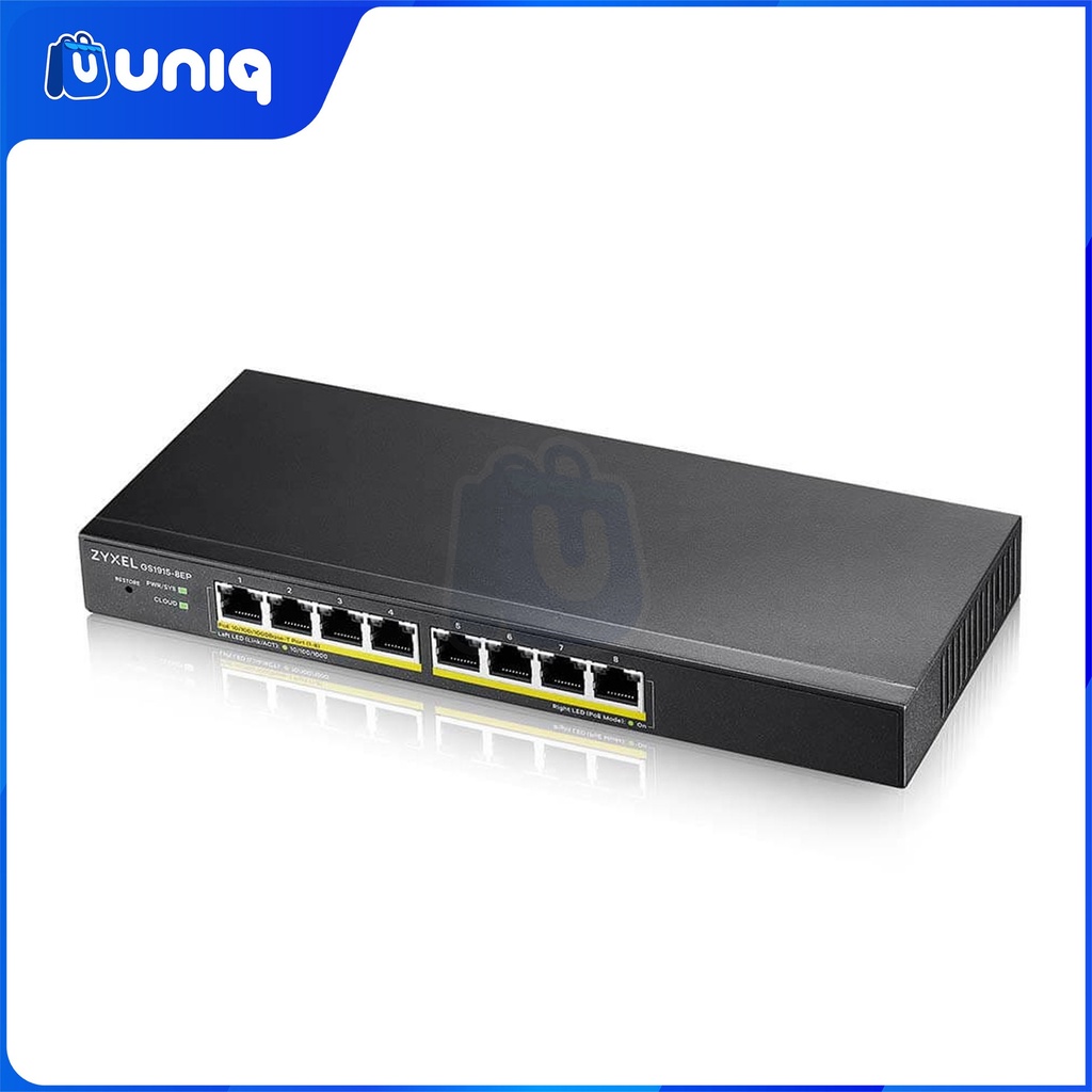 Zyxel GS1915-8EP 8-Port GbE Smart Managed Switch