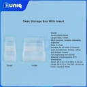 Smart Storage by H&I Desk Storage Box with Insert (Large)