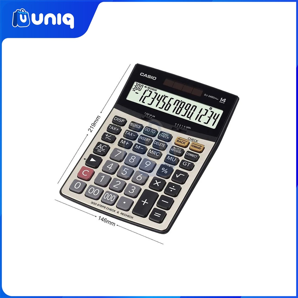 Casio DJ-240D PLUS Check Calculator
