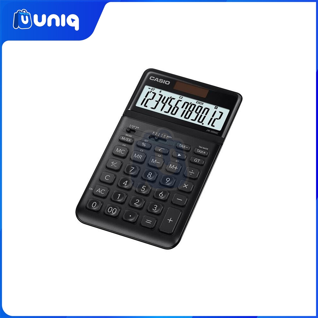 Casio JW-200SC-BK (Black) Stylish Calculator