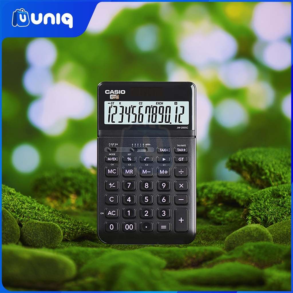 Casio JW-200SC-BK (Black) Stylish Calculator