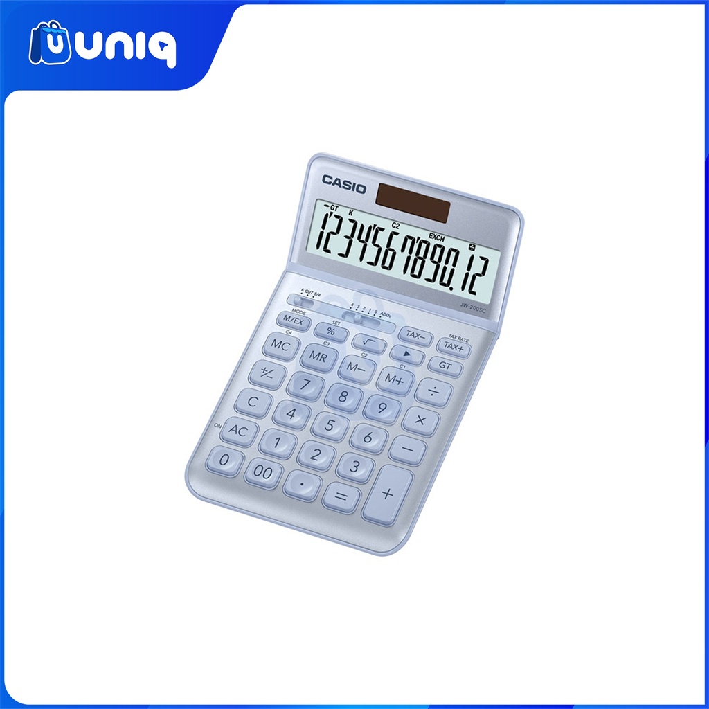 Casio JW-200SC-BU (Blue) Stylish Calculator