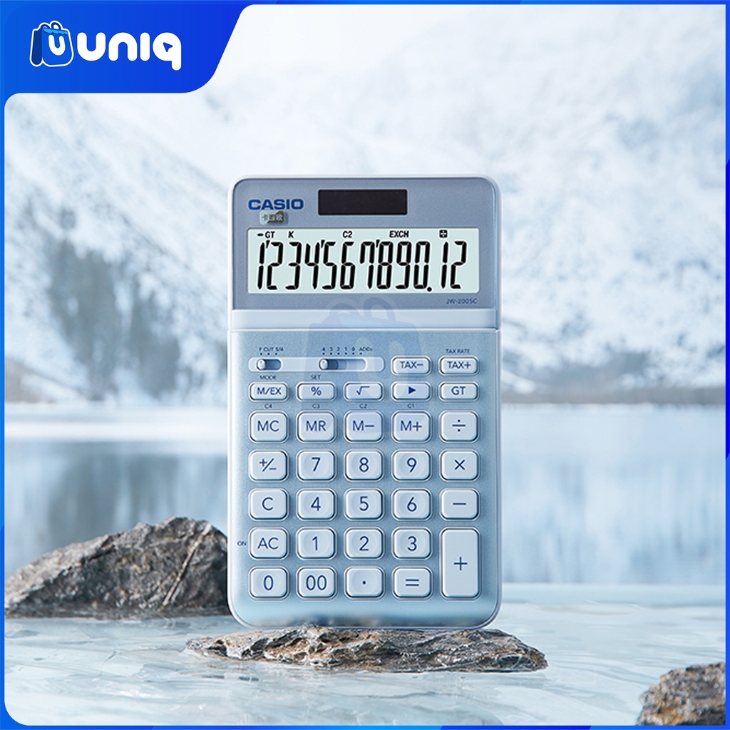 Casio JW-200SC-BU (Blue) Stylish Calculator