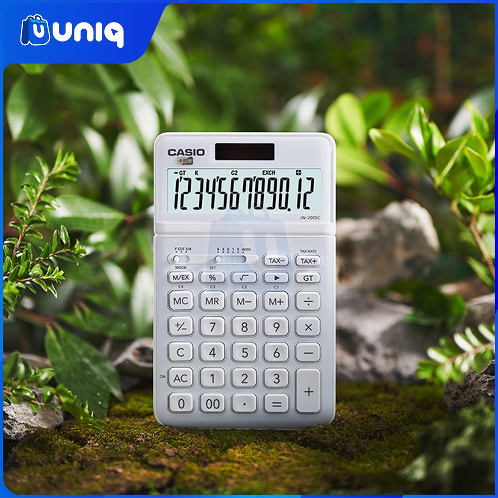 Casio JW-200SC-WE (White) Stylish Calculator