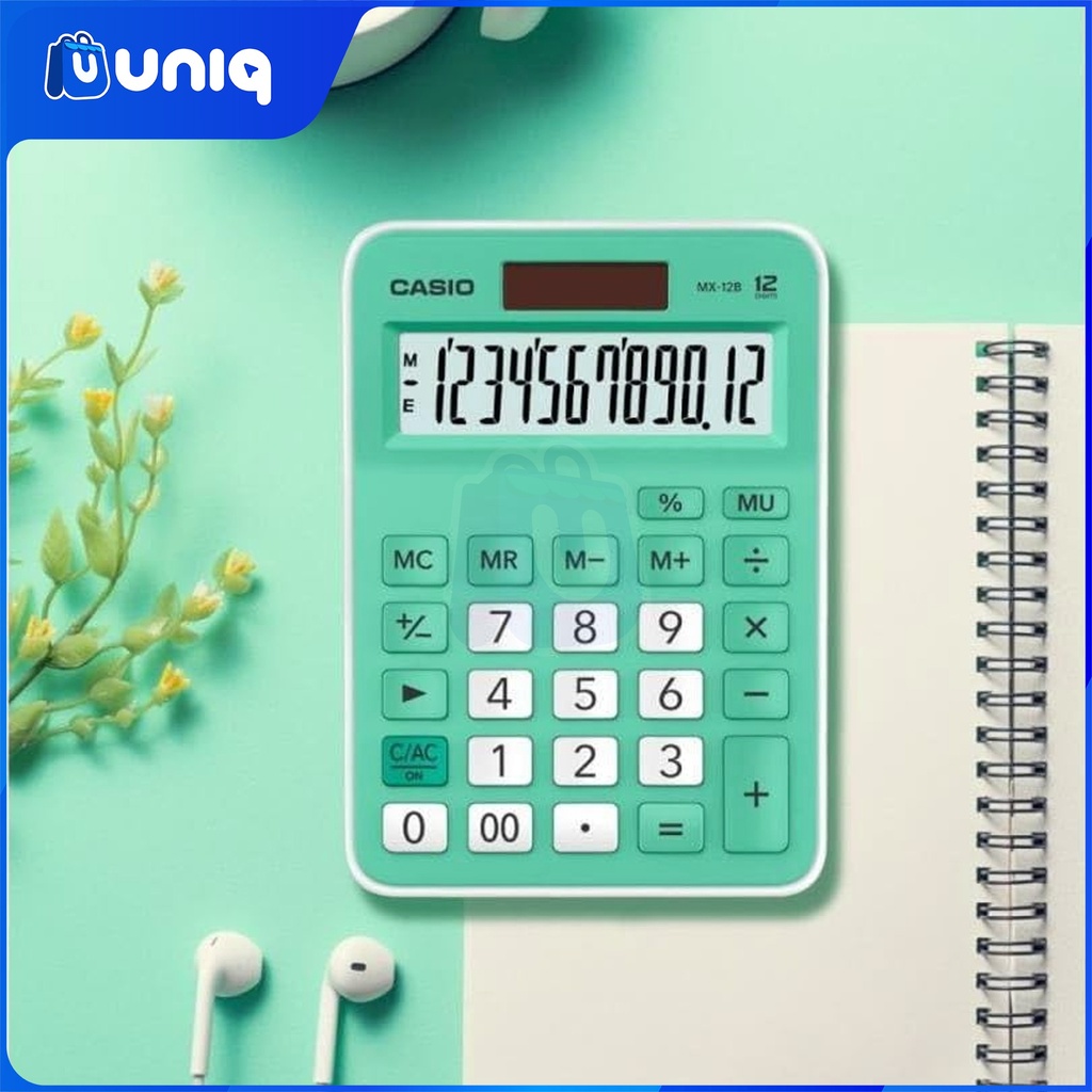 Casio MX-12B-GN (Green) Practical Calculator