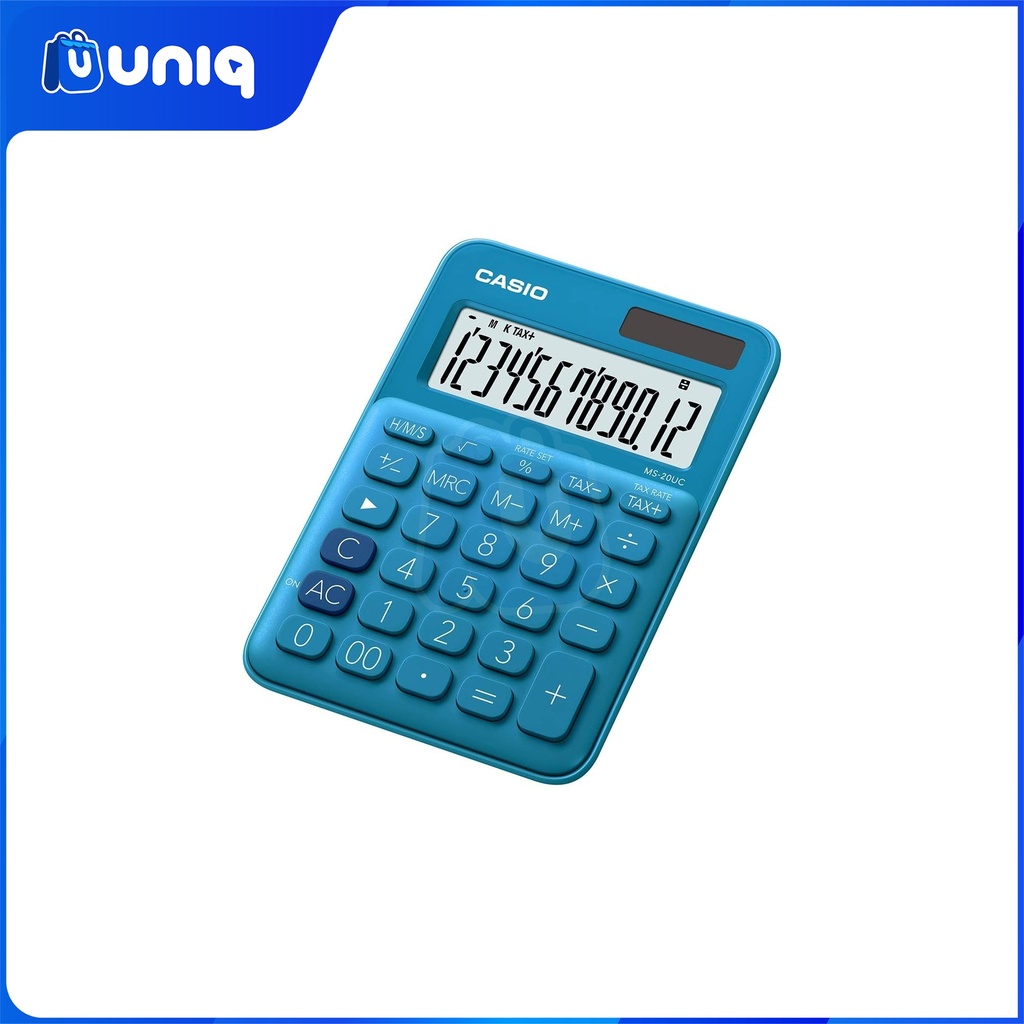 Casio MS-20UC-BU (Blue) Mini Desk Type Calculator