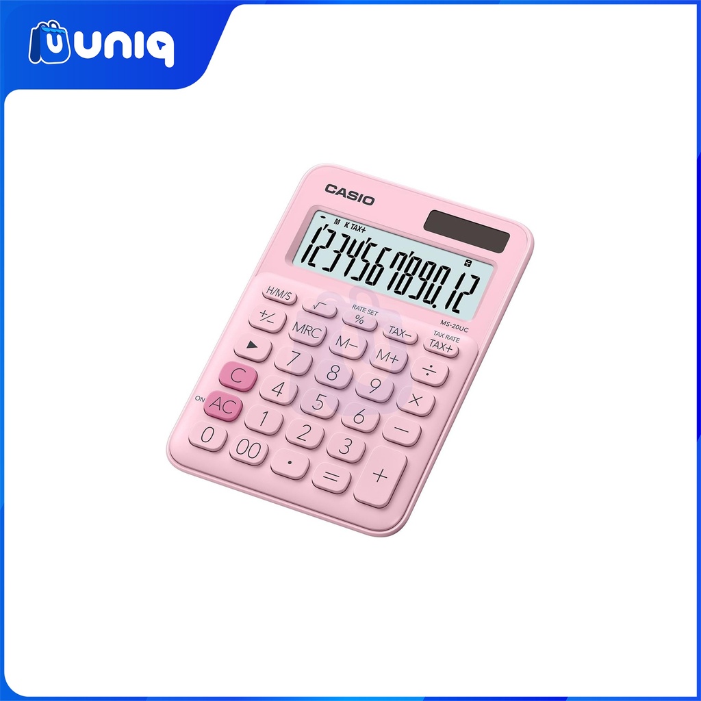 Casio MS-20UC-PK (Pink) Mini Desk Type Calculator