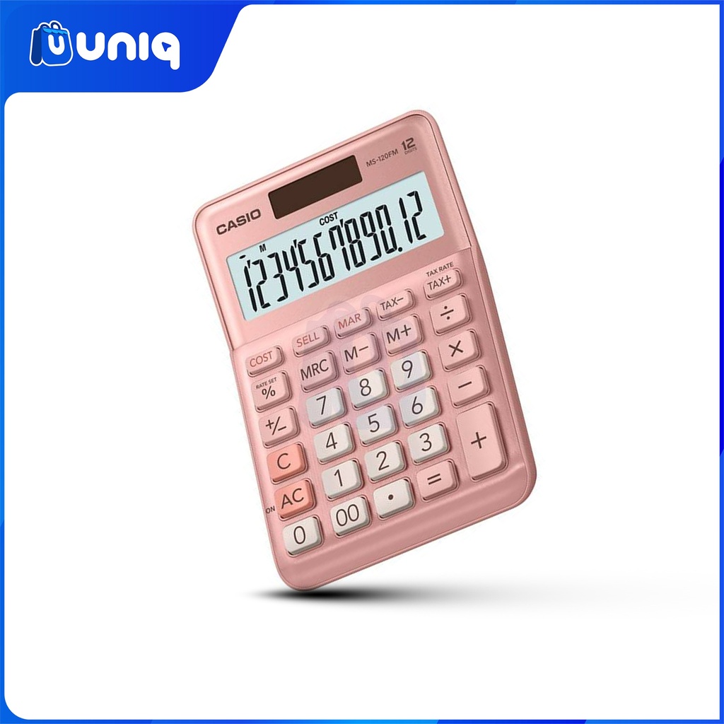 Casio MS-120FM-PK (Pink) Practical Calculator