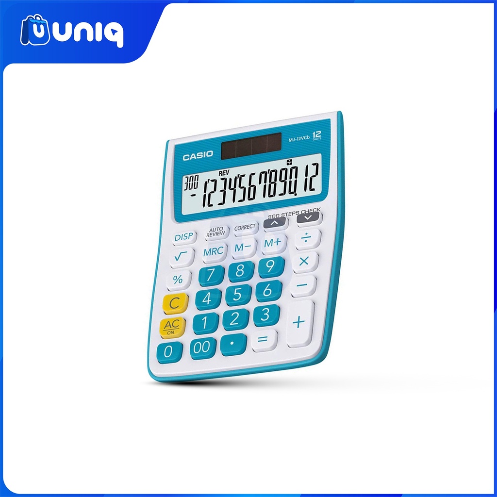 Casio MJ-12VCB-BU (Blue) Mini Desk Type Calculator