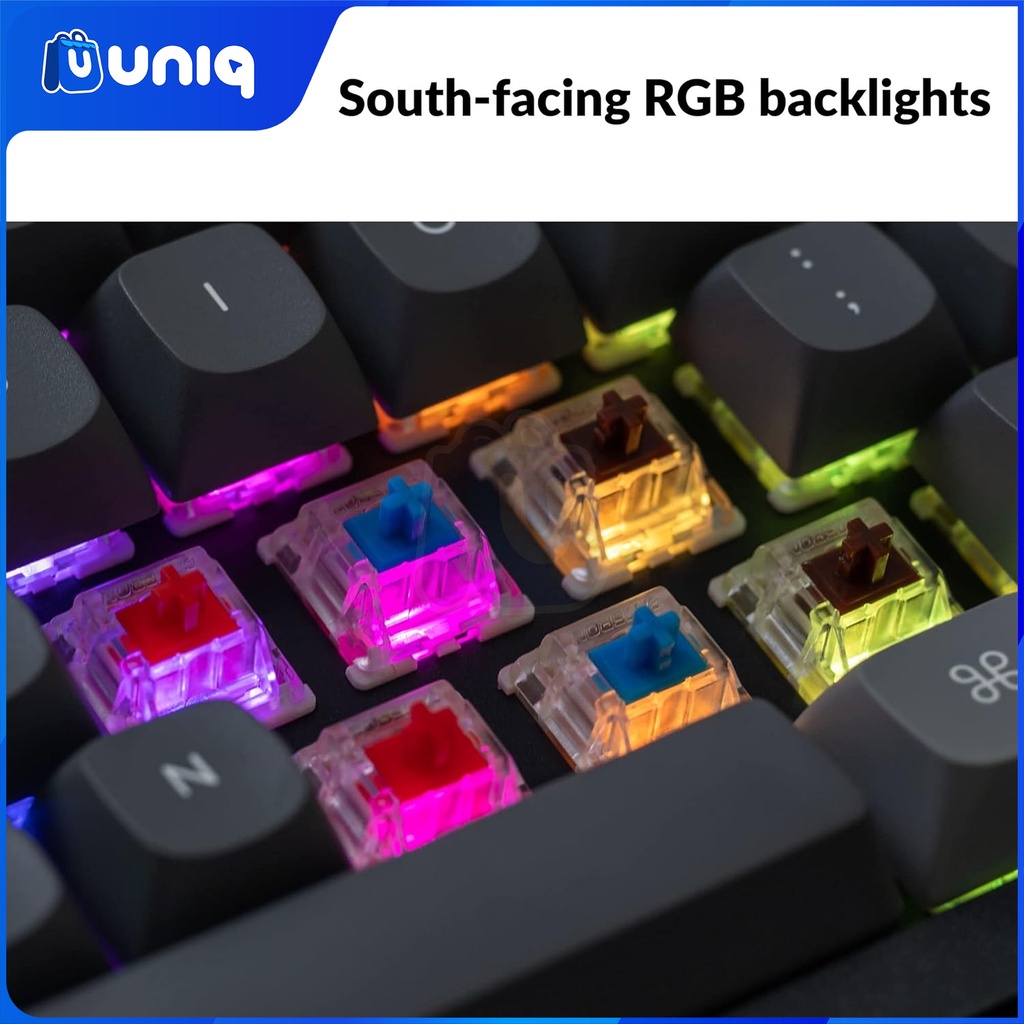 Keychron Q6-D2 Custom Mechanical Keyboard (Blue Switch)