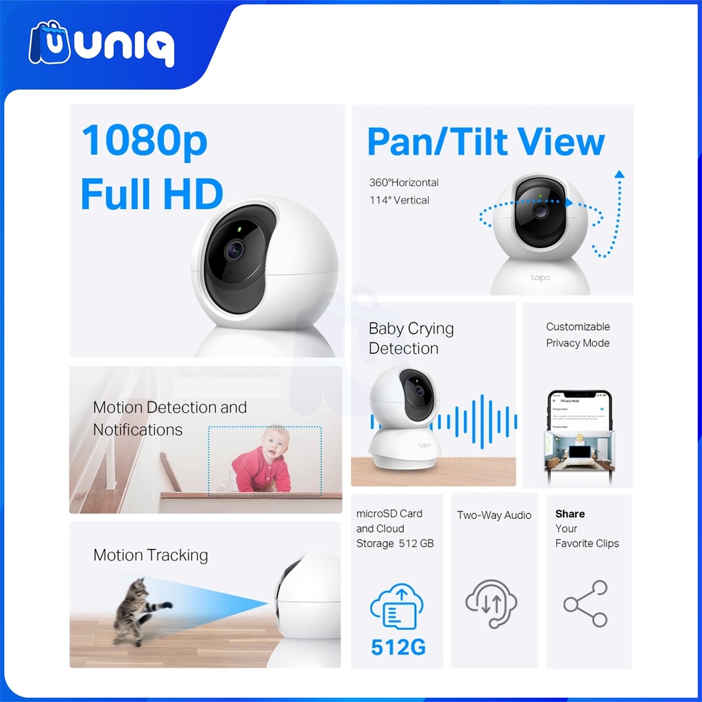 TP-Link Tapo C200 + Sandisk High Endurance (BUNDLE), Choose Your Storage Capacity