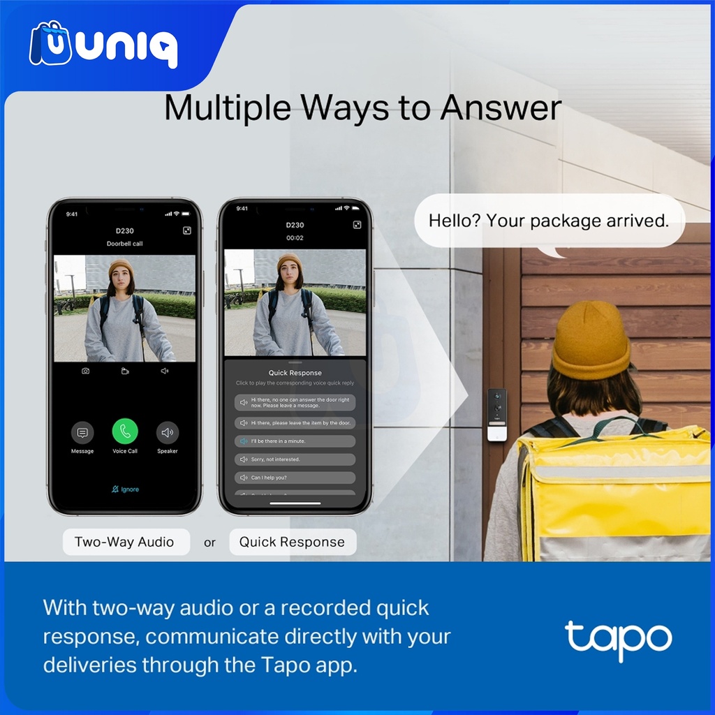 TP-Link Tapo D230S1 Smart Battery Video Doorbell