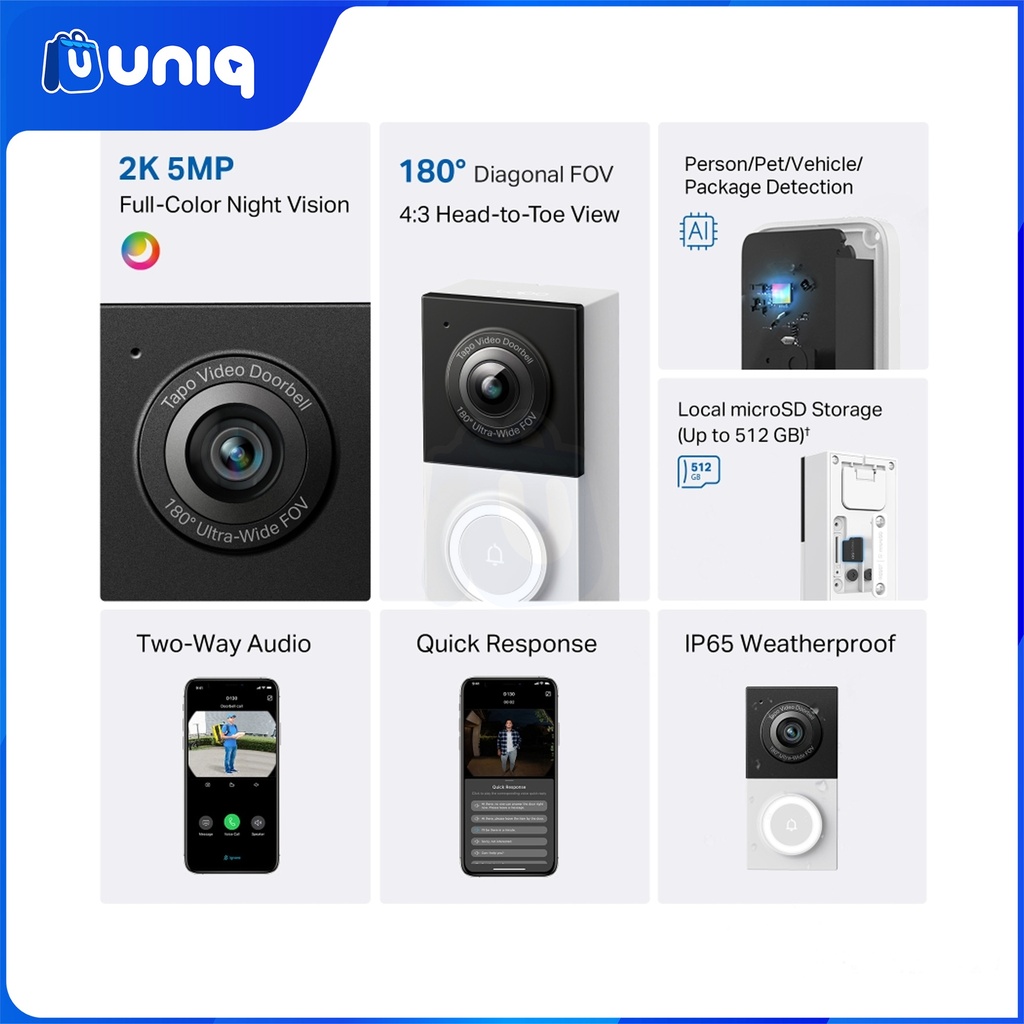 TP-Link Tapo D130 Smart Wired Video Doorbell