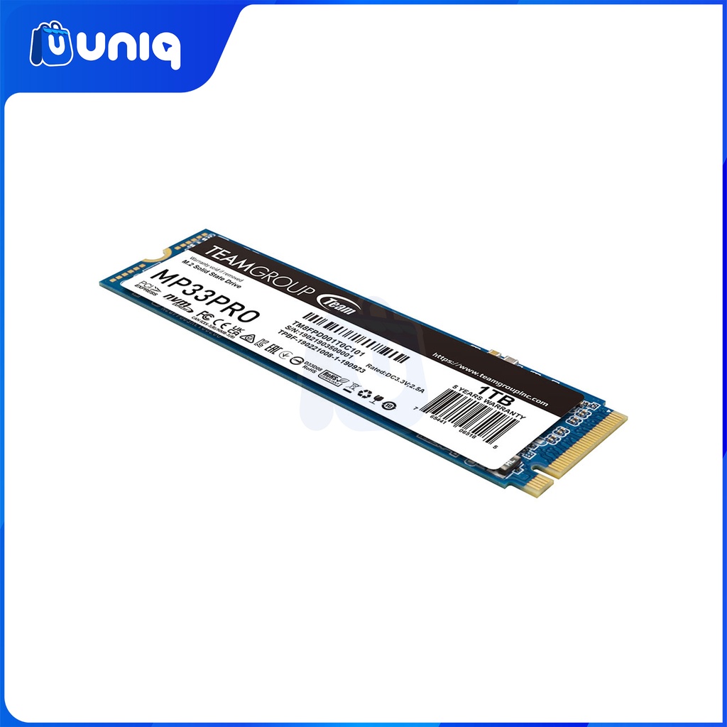 Team MP33 PRO 1TB M.2 NVMe Gen3x4 Internal SSD