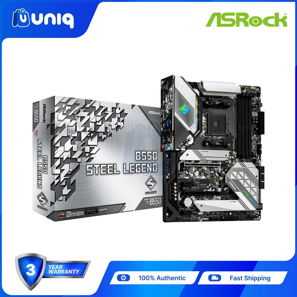 ASRock B550 Steel Legend ATX Motherboard