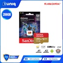 Sandisk Extreme microSD UHS-I Card for Mobile Gaming ~ 256GB (SDSQXAV-256G-GN6GN)