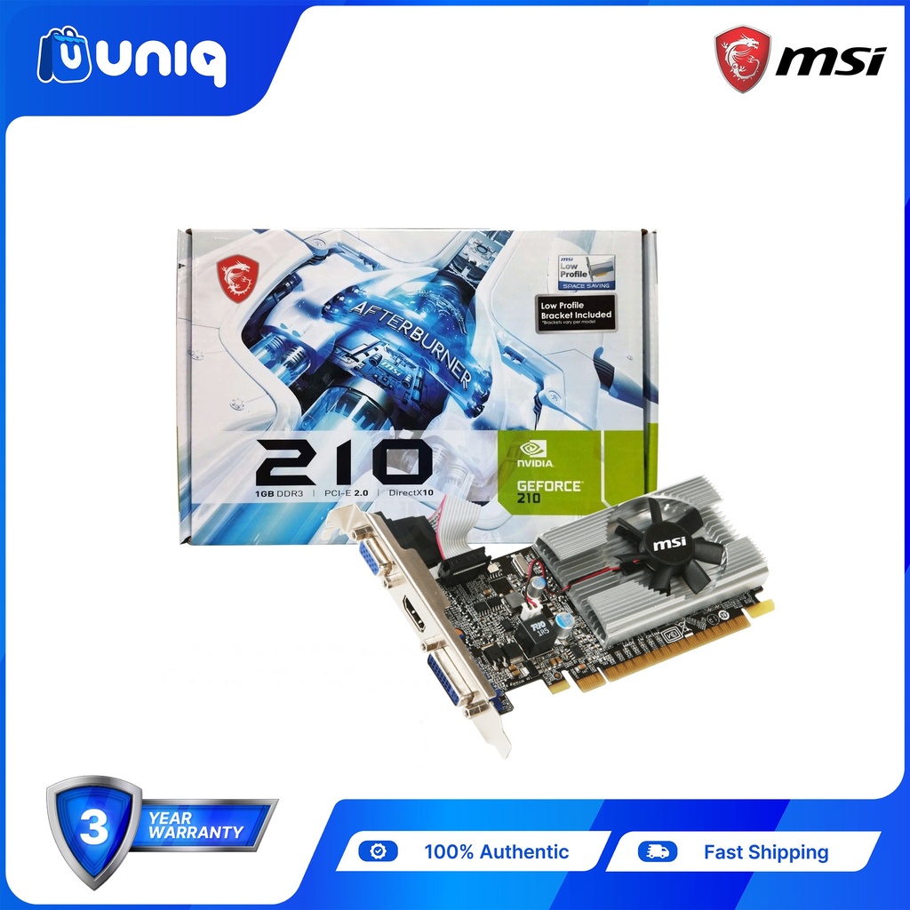 SALE!!! MSI GeForce N210-MD1G/D3 Low Profile Graphics Card