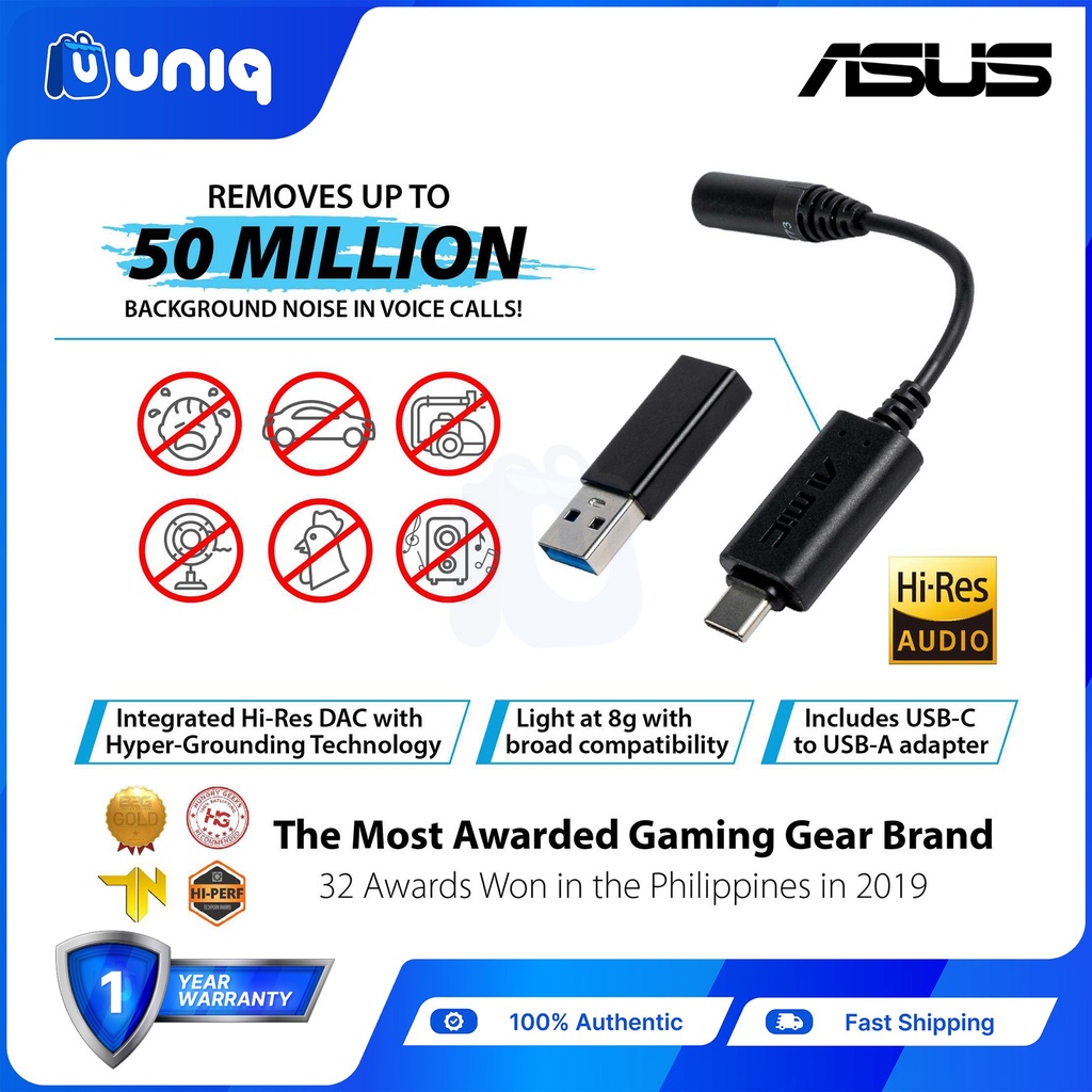 ASUS AI Noise-Canceling Mic Adapter