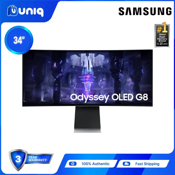 Samsung Odyssey OLED G8 Ultra-WQHD OLED Gaming Monitor (LS34BG850SEXXP)