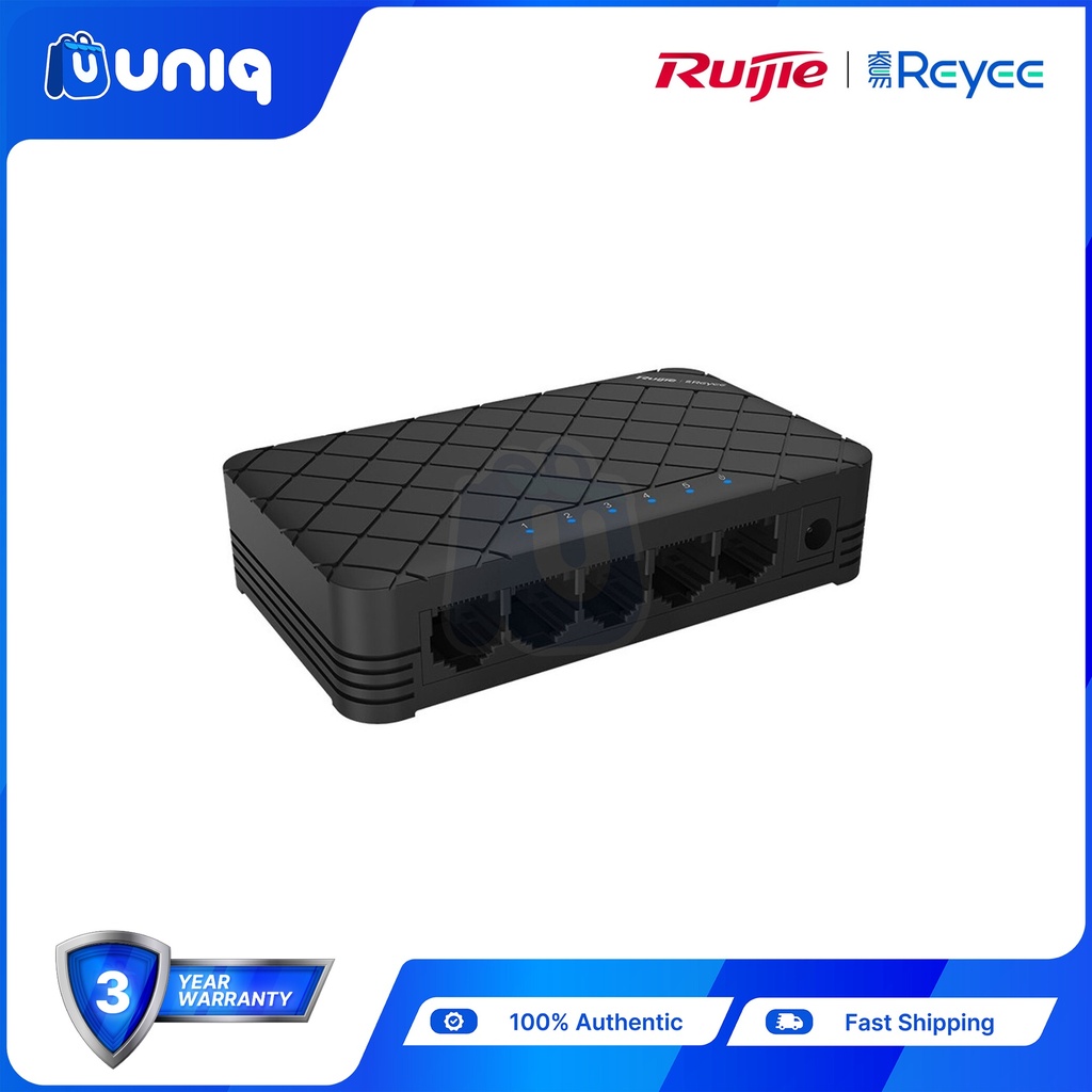Reyee by Ruijie RG-ES05 Plastic Case Unmanaged Desktop Switch