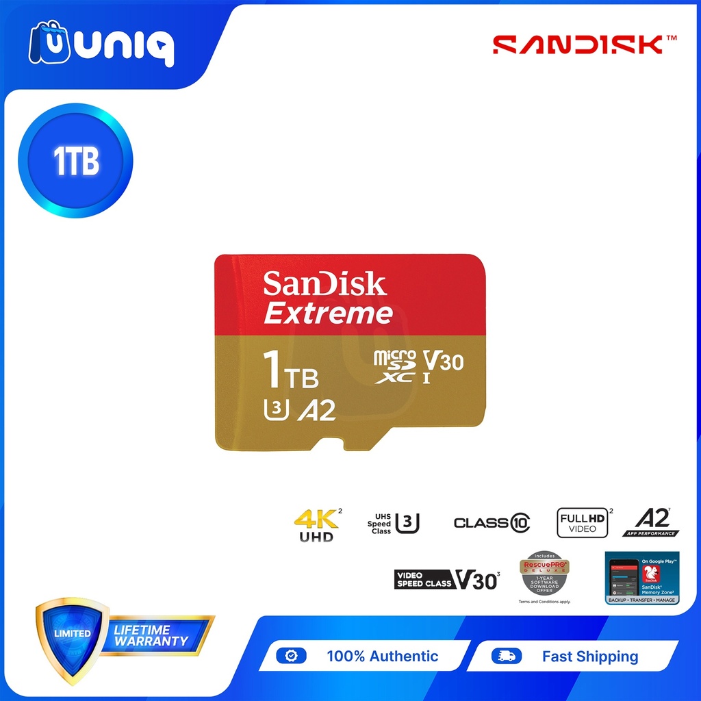 Sandisk Extreme microSD UHS-I Card ~ 1TB (SDSQXAV)