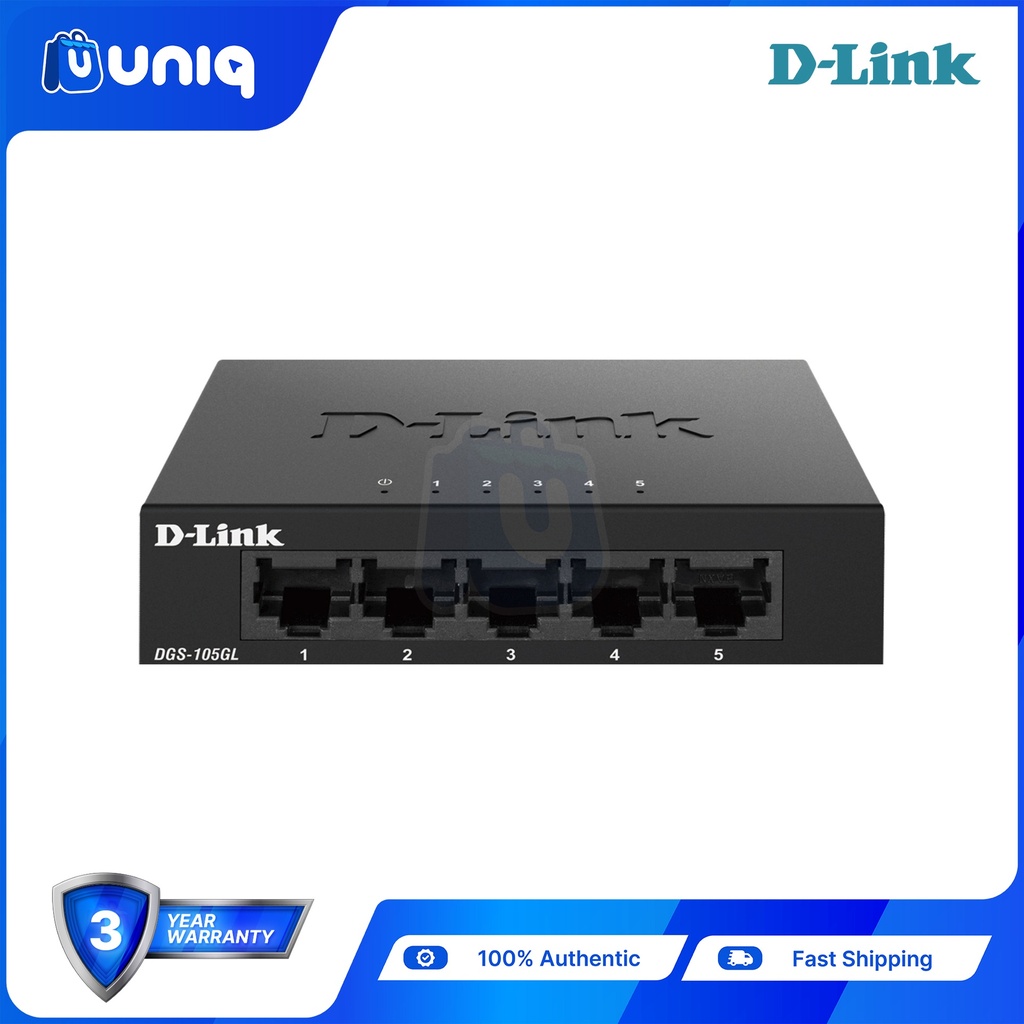 D-Link DGS-105GL 5-Port Gigabit Ethernet Switch