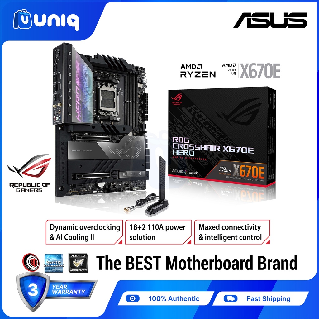 SALE!!! ASUS ROG Crosshair X670E Hero ATX Motherboard