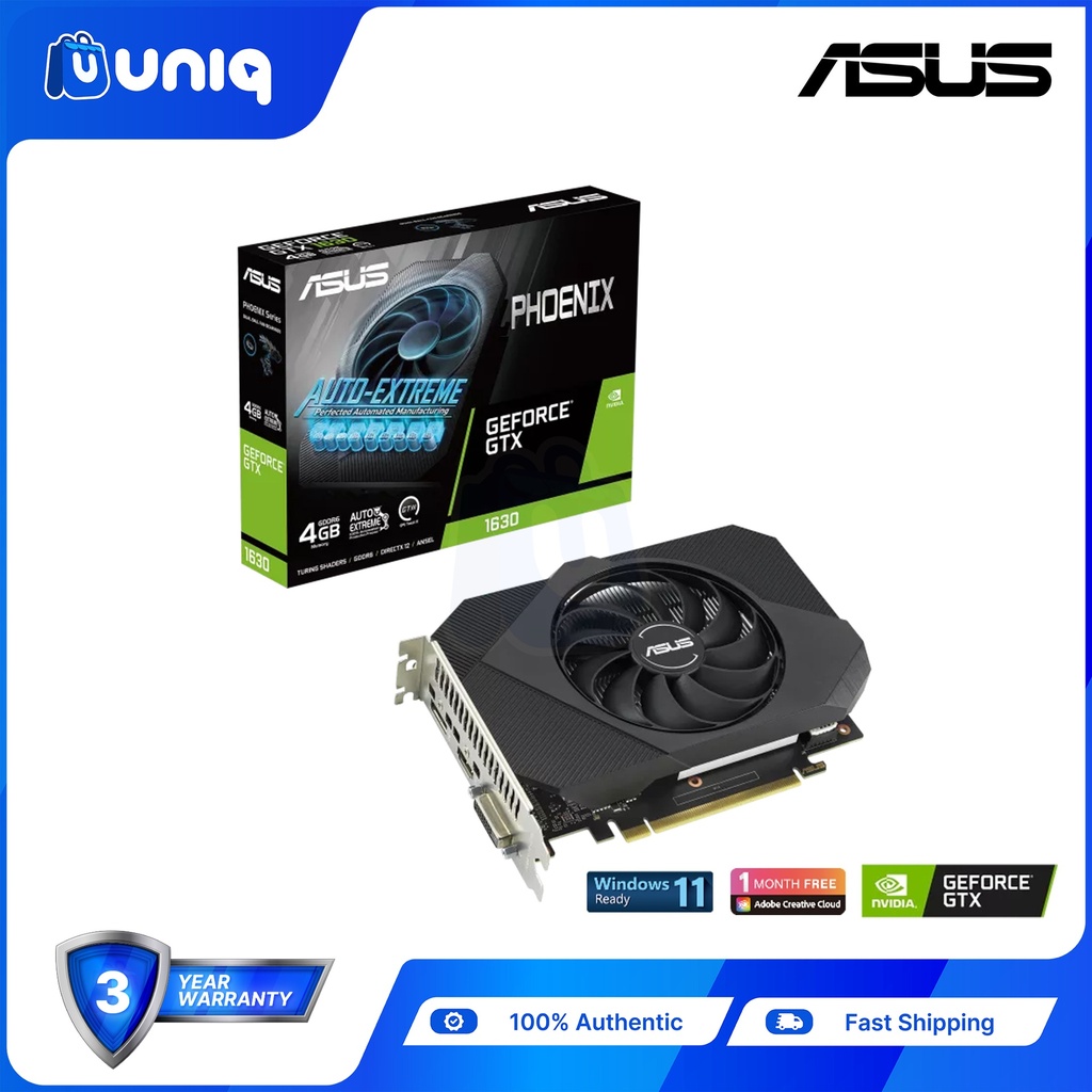 SALE!!! ASUS Phoenix GeForce GTX 1630 4GB GDDR6 Graphics Card (PH-GTX1630-4G)