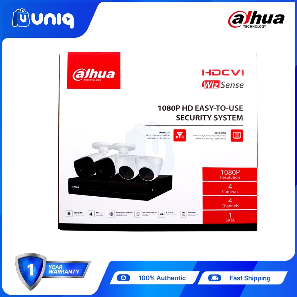SALE!!! Dahua DH-KIT-CV12MP2B2T-I WizSence 4CH Kit