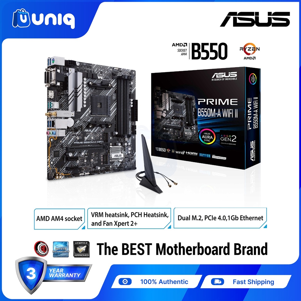 SALE!!! ASUS PRIME B550M-A WIFI II AMD B550 Micro-ATX Motherboard