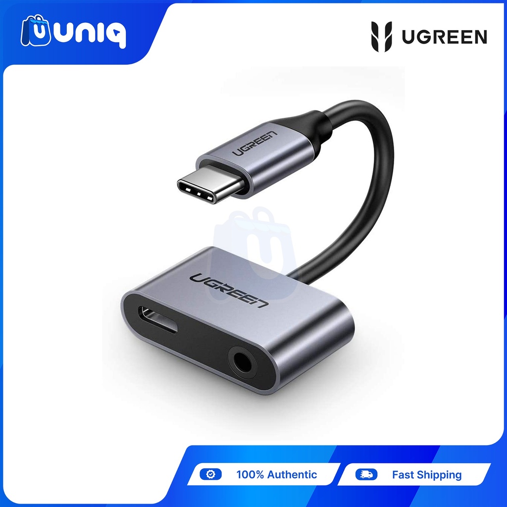 UGREEN 50596 2 Ports USB-C Hub + 3.5mm Audio