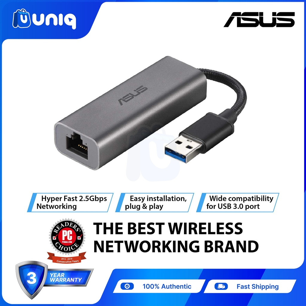 SALE!!! ASUS USB-C2500 USB Type-A 2.5G Base-T Ethernet Adapter