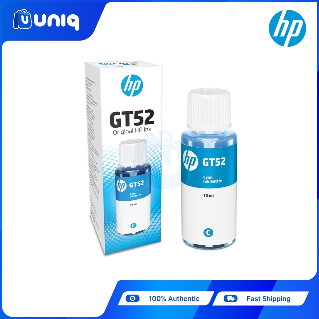 HP GT52 (Cyan) Original Ink Bottle (70ml)