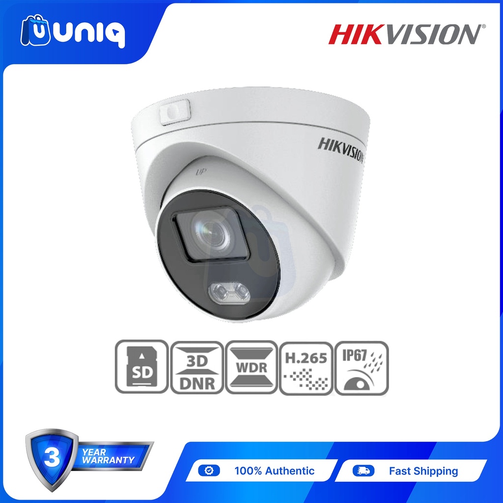 SALE!!! Hikvision Dome DS-2CD2327G3E-L 2MP ColorVu Fixed Turret Network Camera
