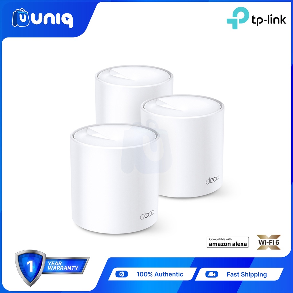 TP-Link Deco X60 (3-pack) AX5400 Whole Home Mesh Wi-Fi 6 System