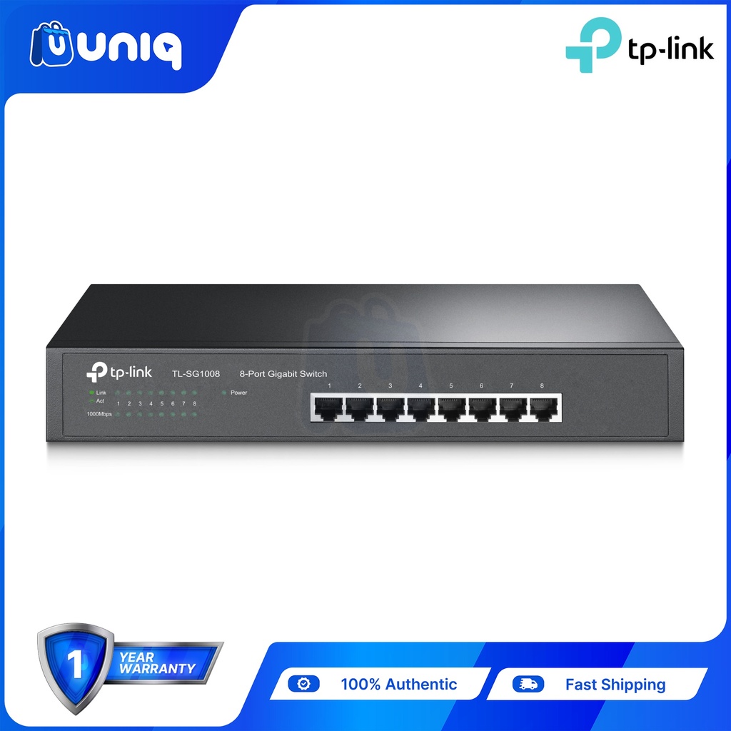 TP-Link TL-SG1008 8-Port Gigabit Desktop/Rackmount Switch