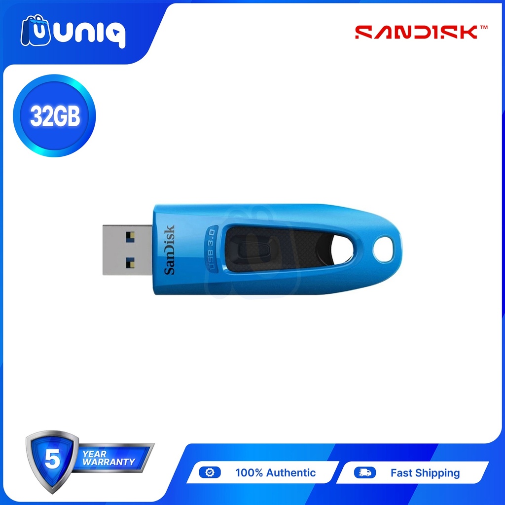 Sandisk Ultra USB 3.0 Flash Drive ~ 32GB - BLUE