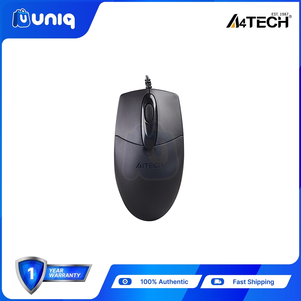 A4Tech OP-720 USB Optical Wheel Mouse (Black)