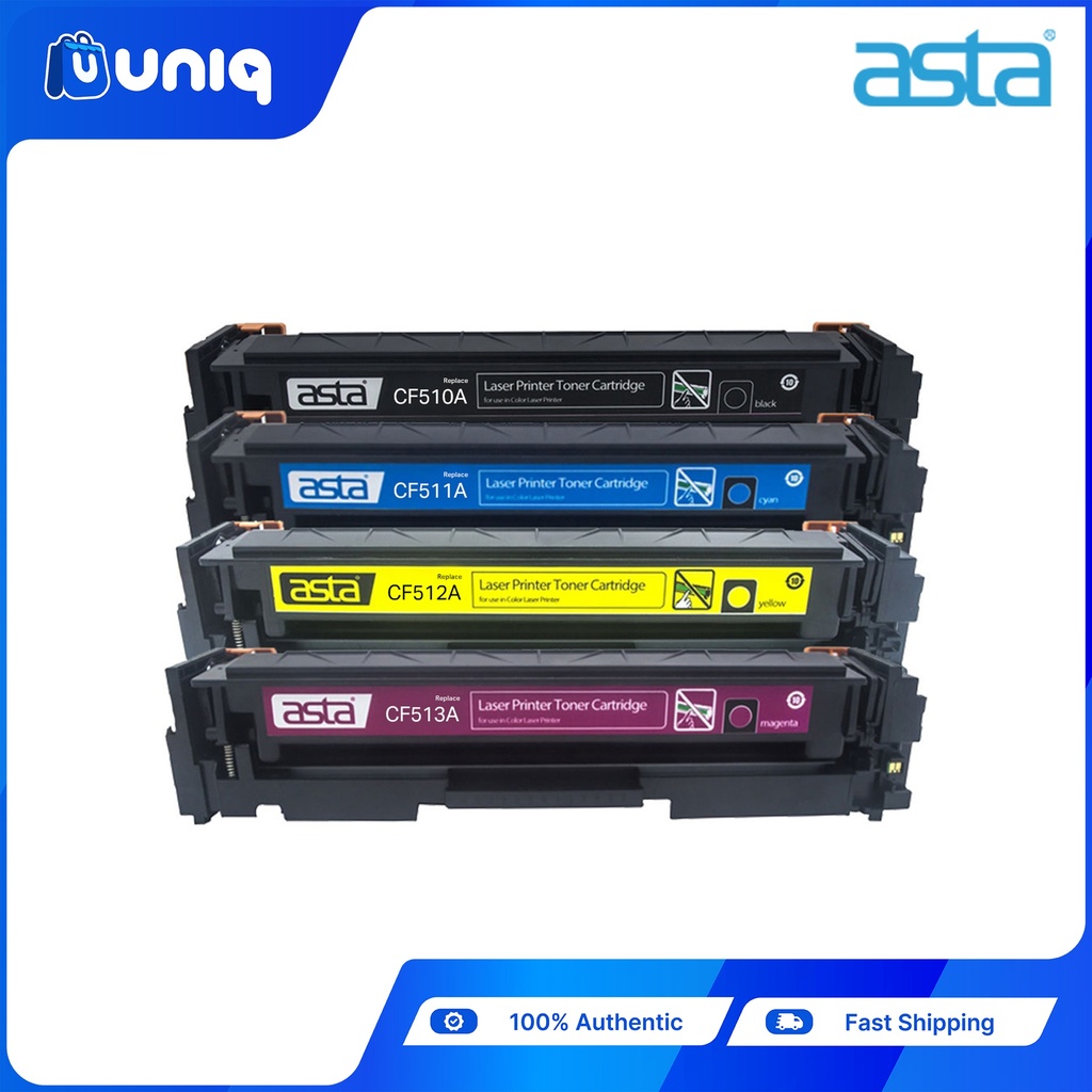 ASTA CF510A,CF511A,CF512A,CF513A Compatible Toner Cartridge for HP Color LaserJet Pro (BCYM)