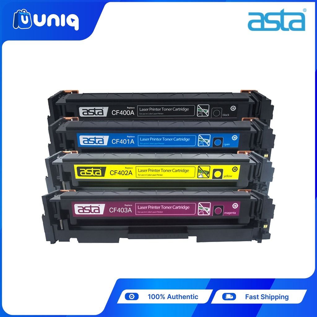 ASTA CF400A,CF401A,CF402A,CF403A Compatible Toner Cartridge for HP Color LaserJet Pro M252/MFP M277 series /MFP M577f (BCYM)