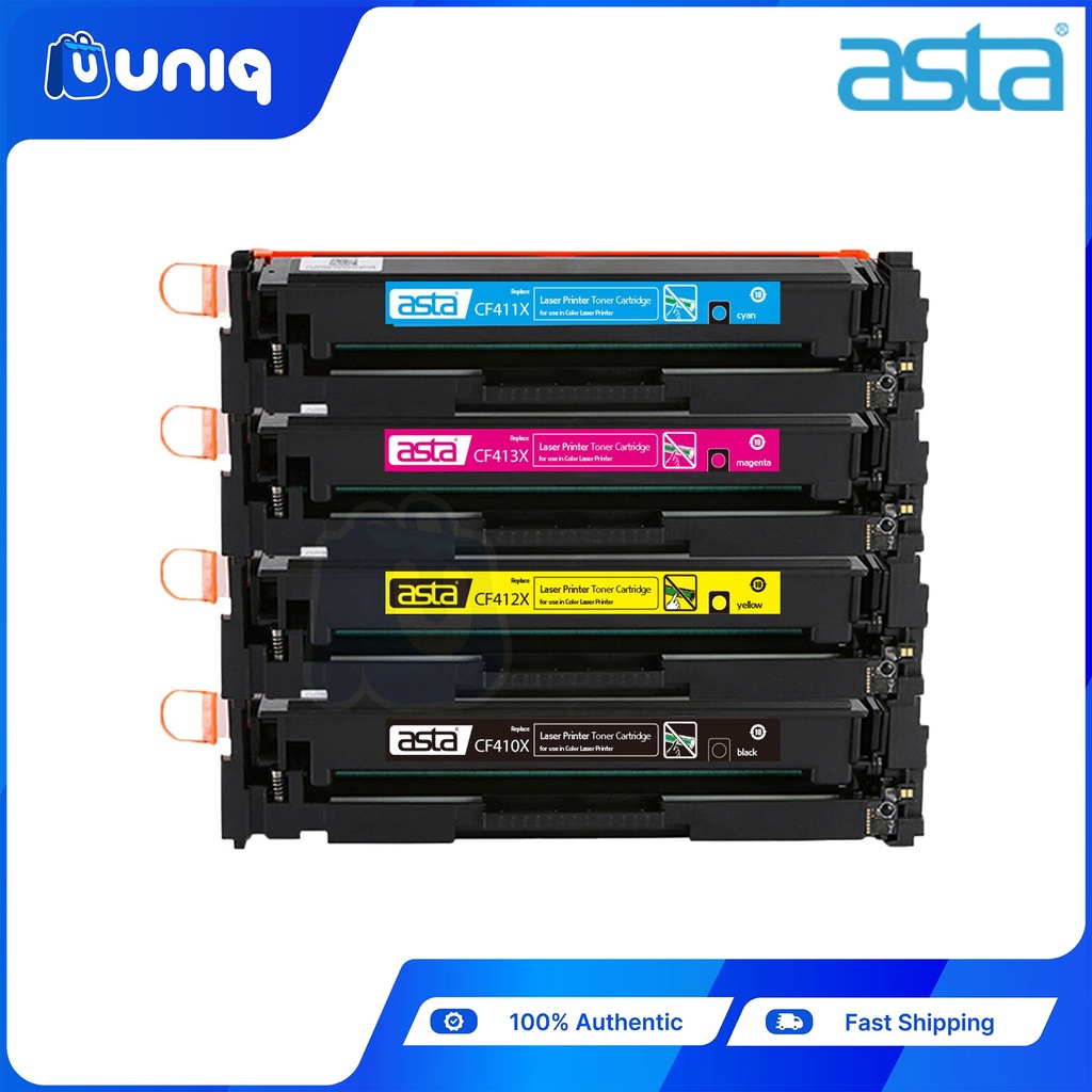 ASTA CF410X,CF411X,CF412X,CF413X Compatible Toner Cartridge for HP Color LaserJet Pro M452/MFP M477 (BCYM)