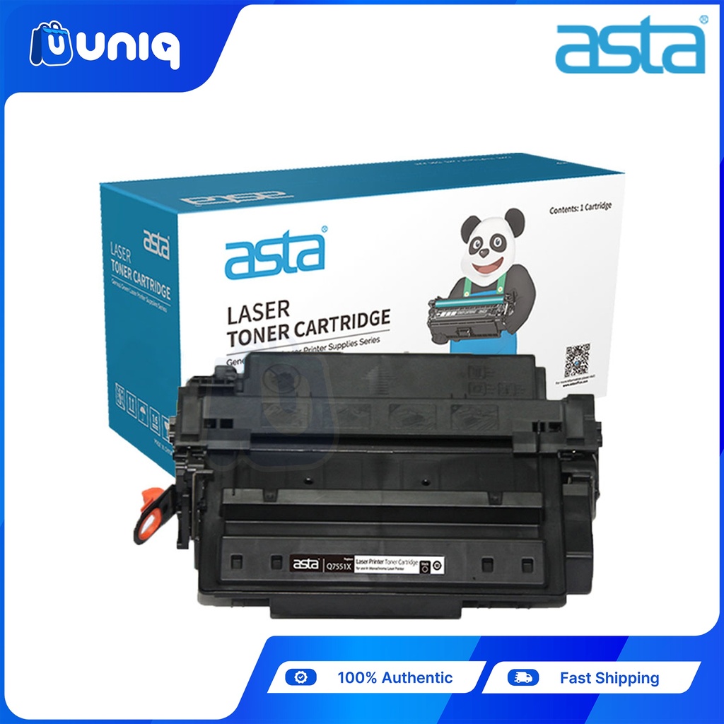 ASTA Q7551X (51X) Compatible Toner Cartridge for LaserJet Printers HP P3005/P3005n/P3005d/P3005dn/3005x High Yield (Black)