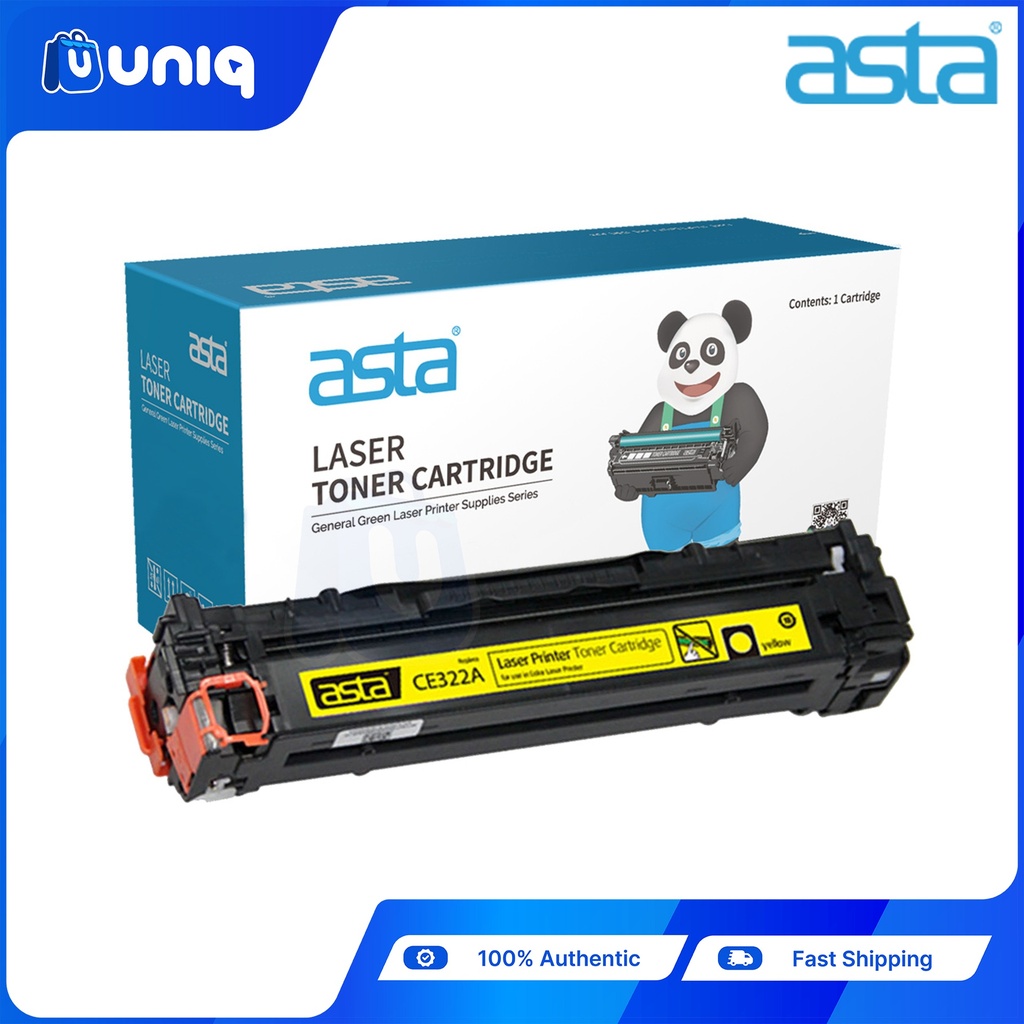 ASTA CE322A Compatible Toner for HP LaserJet Printers HP CP1525n/CP1525nw/CM1415fnw (Yellow)