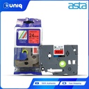ASTA TZ-451 Label Tapes for Brother P-touch Label Printer 24mm (Black on Red)