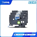 ASTA 3pcs. TZ-551 Label Tapes for Brother P-touch Label Printer 24mm (Black on Blue)