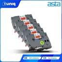 ASTA 5pcs. TZ-451 Label Tapes for Brother P-touch Label Printer 24mm (Black on Red)