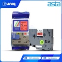ASTA TZ-421 Label Tapes for Brother P-touch Label Printer 9mm (Black on Red)
