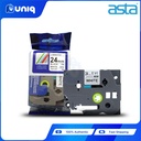 ASTA TZ-251 Label Tapes for Brother P-touch Label Printer 24mm (Black on White)